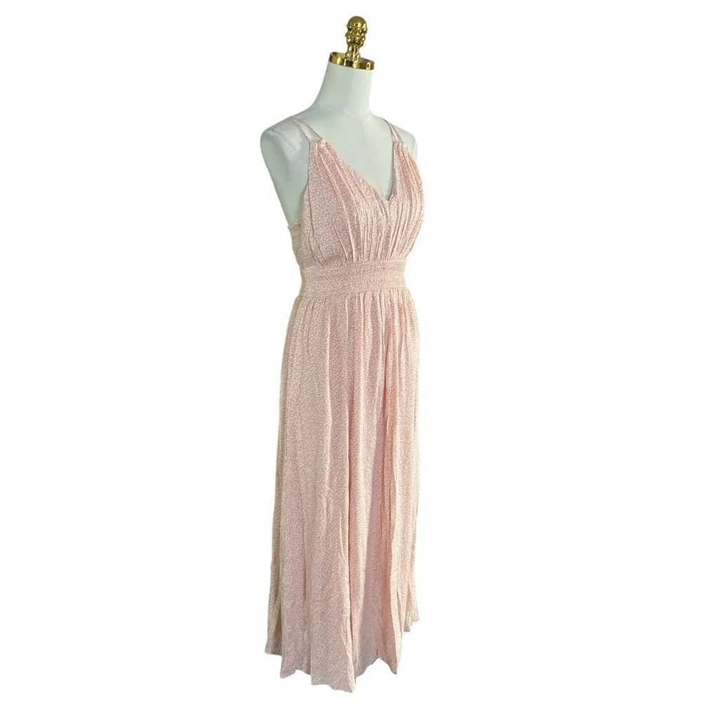 Abercrombie & Fitch Women’s Double-Strap Babydoll Flowy Maxi Dress Size Small